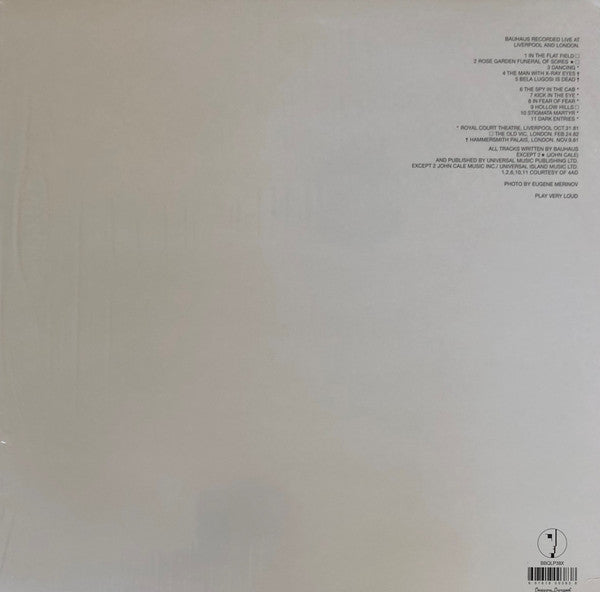 Bauhaus - Press The Eject And Give Me The Tape (Ltd White)