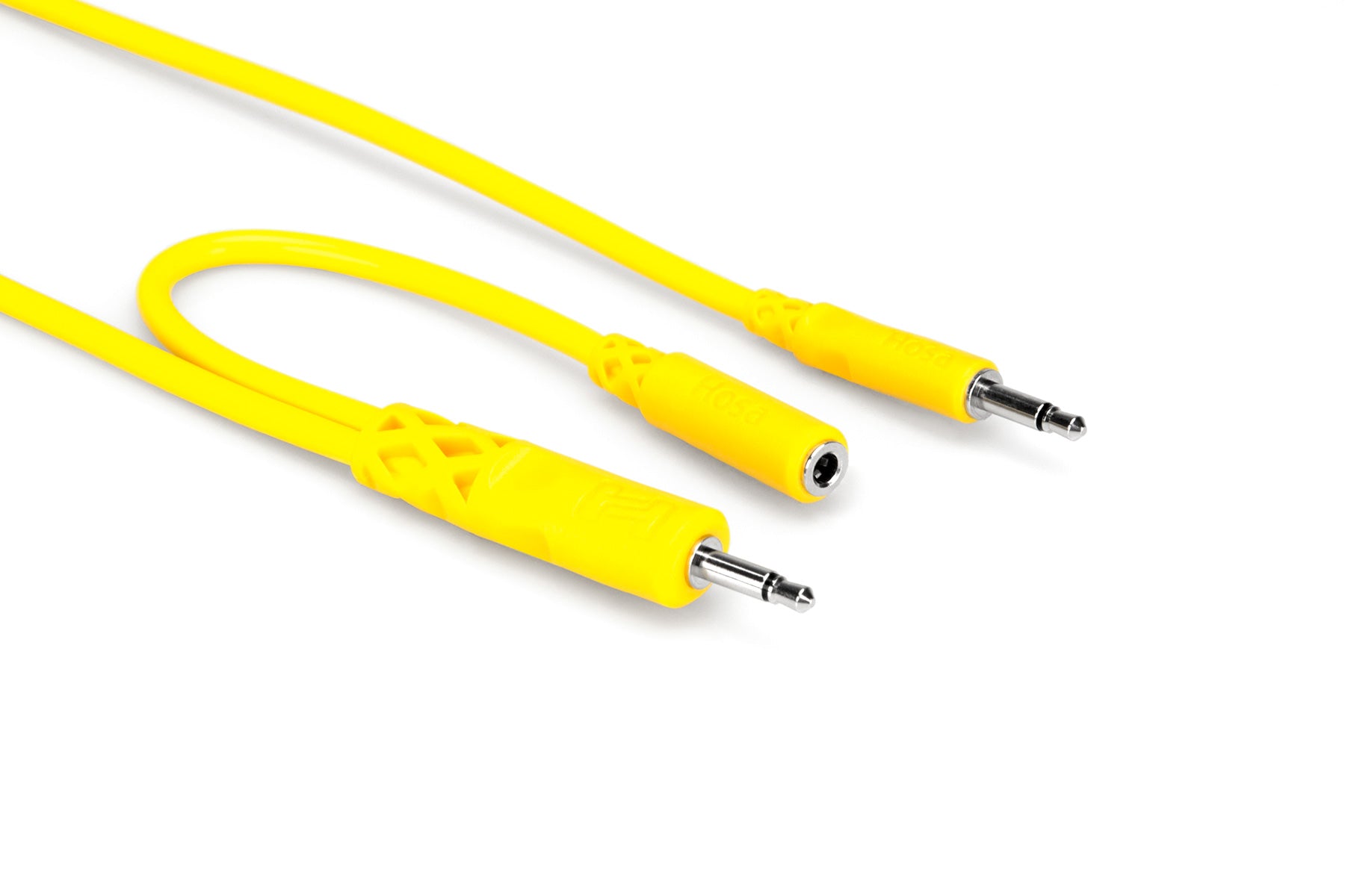 Hopscotch Patch Cables Colored 3.5 mm TS with 3.5 mm TSF Pigtail to 3.5 mm TS