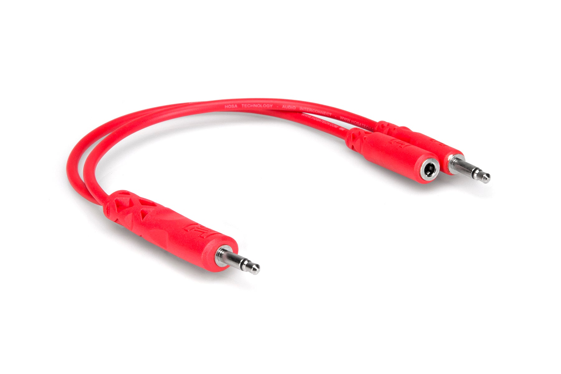Hopscotch Patch Cables Colored 3.5 mm TS with 3.5 mm TSF Pigtail to 3.5 mm TS