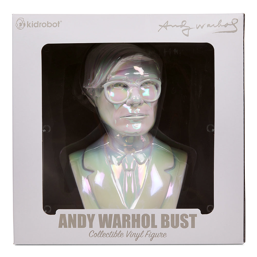 Andy Warhol 12" Bust Vinyl Art Sculpture Iridescent Limited Edition of 300