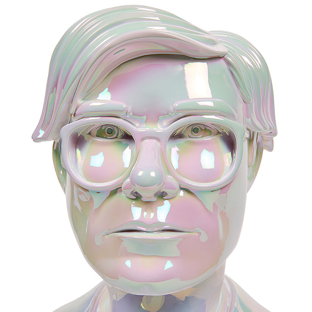 Andy Warhol 12" Bust Vinyl Art Sculpture Iridescent Limited Edition of 300