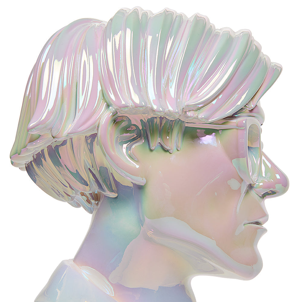 Andy Warhol 12" Bust Vinyl Art Sculpture Iridescent Limited Edition of 300