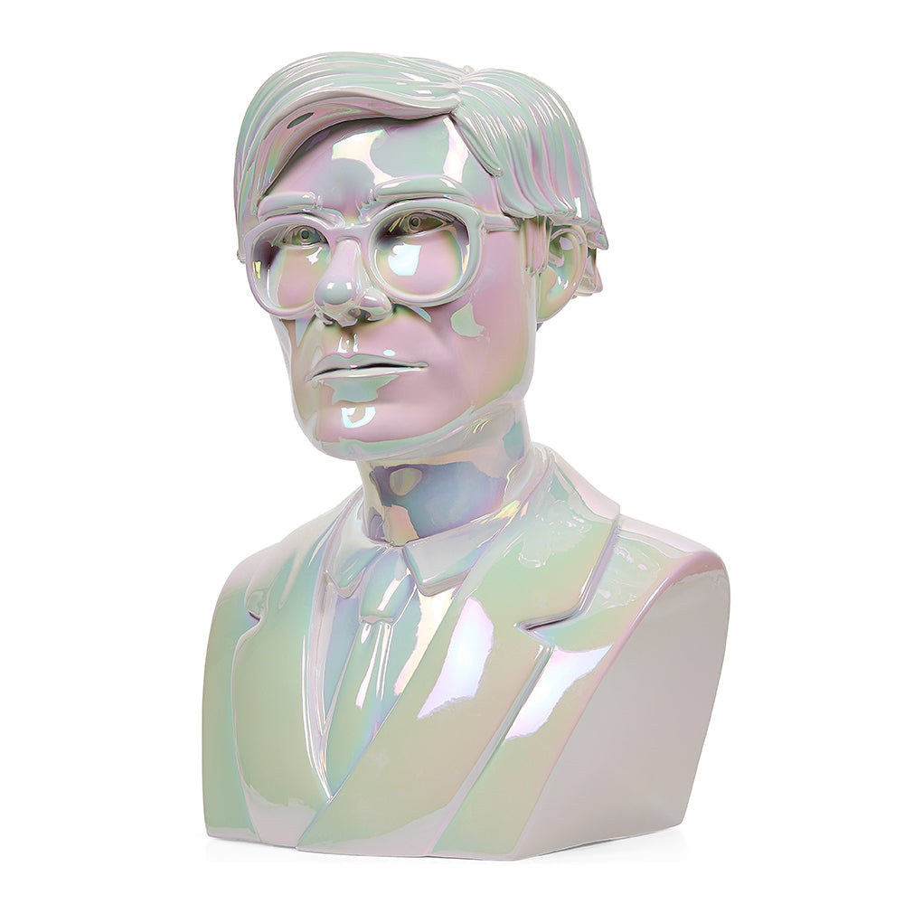 Andy Warhol 12" Bust Vinyl Art Sculpture Iridescent Limited Edition of 300
