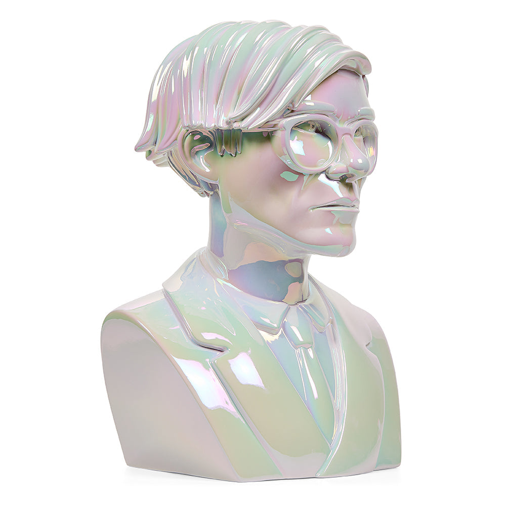 Andy Warhol 12" Bust Vinyl Art Sculpture Iridescent Limited Edition of 300