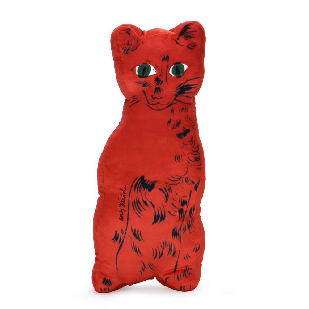 Andy Warhol Cat Plush Red