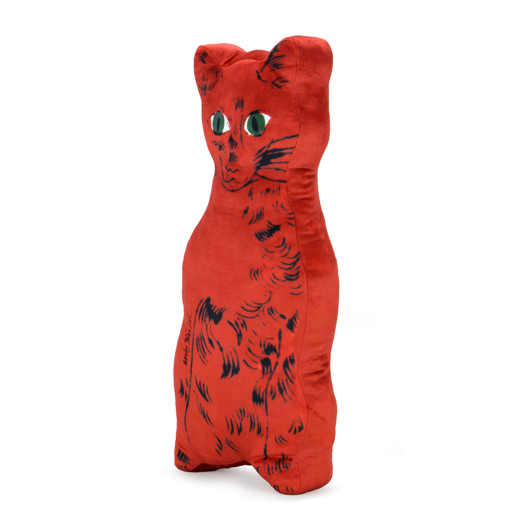 Andy Warhol Cat Plush Red
