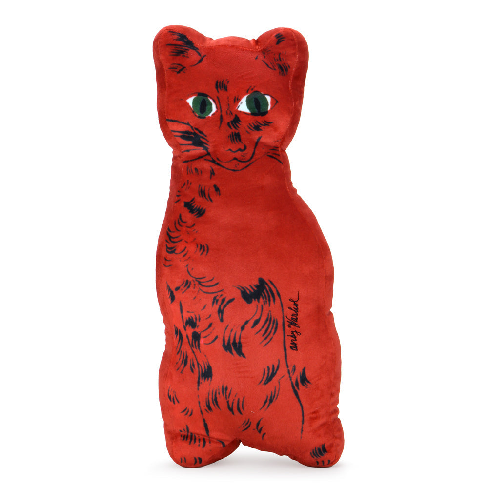 Andy Warhol Cat Plush Red