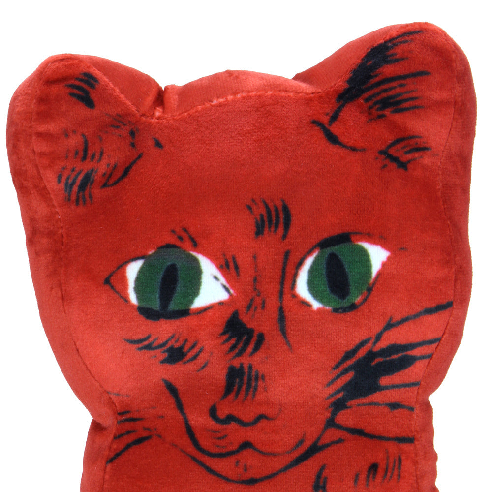 Andy Warhol Cat Plush Red