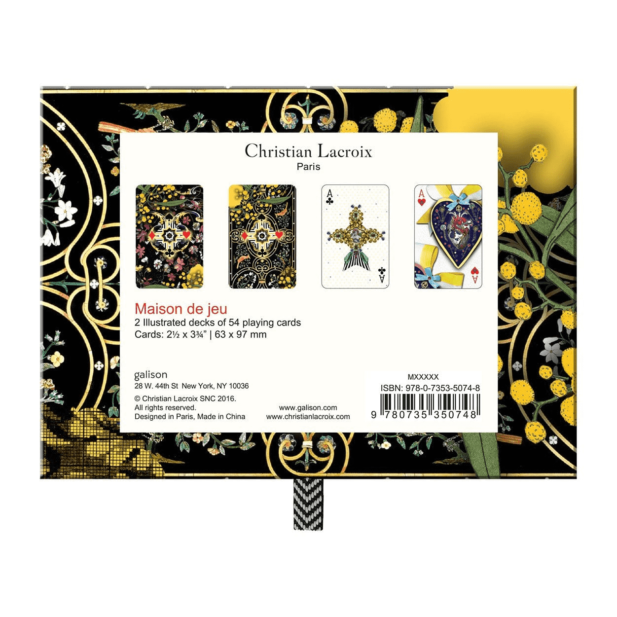 Christian Lacroix Maison De Jeu Playing Card Set