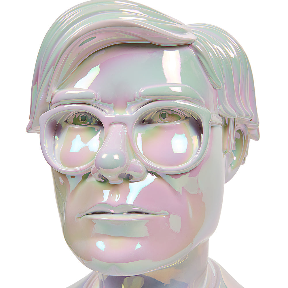 Andy Warhol 12" Bust Vinyl Art Sculpture Iridescent Limited Edition of 300